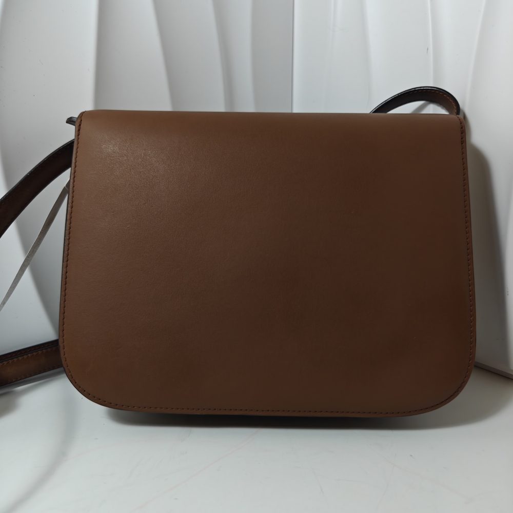 Celine Classic Box Flap Medium Calfskin Leather Bag Caramel - Picture 2 of 16